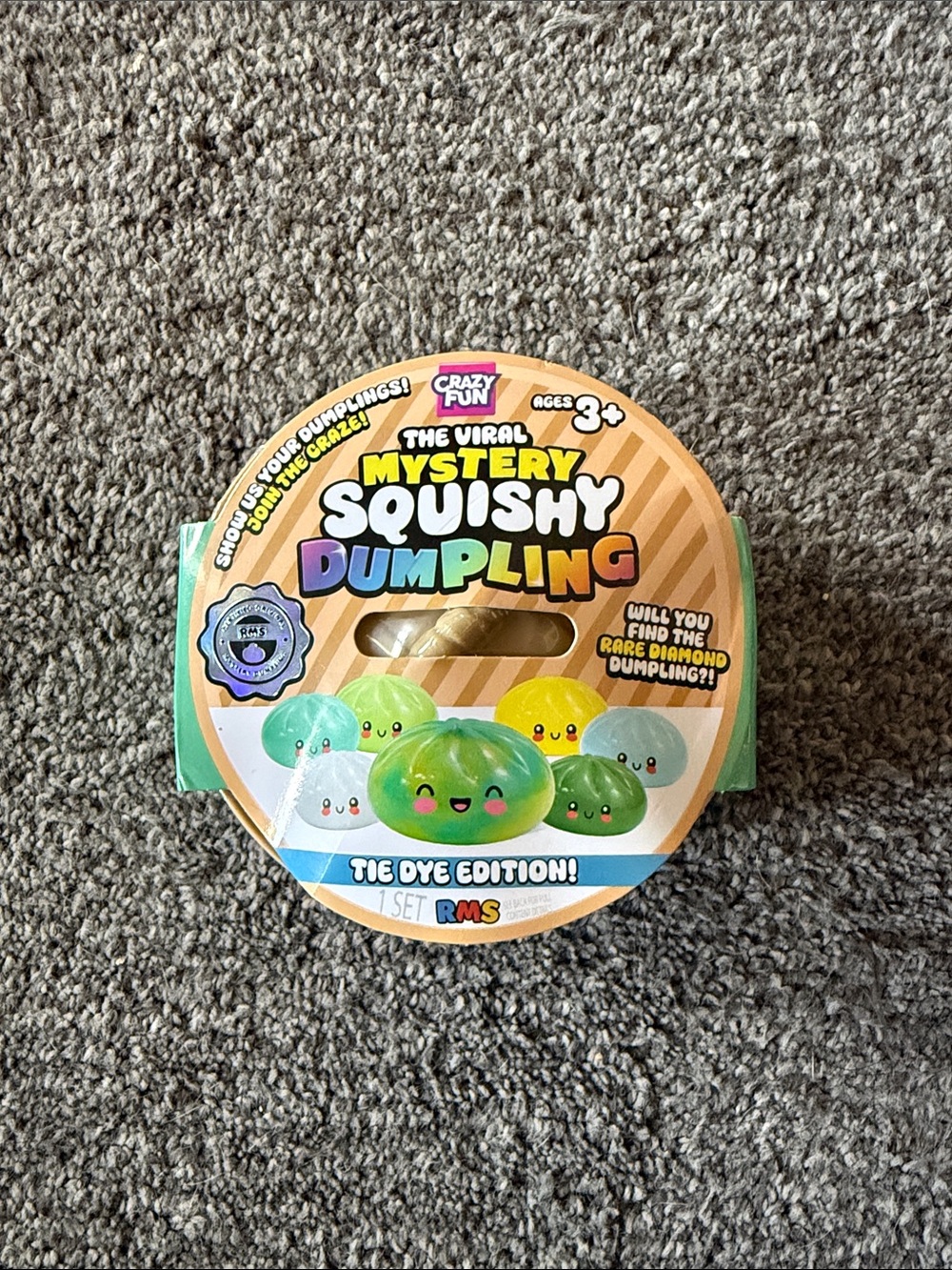 Mystery Squishy Dumpling - Green Tie Dye Edition